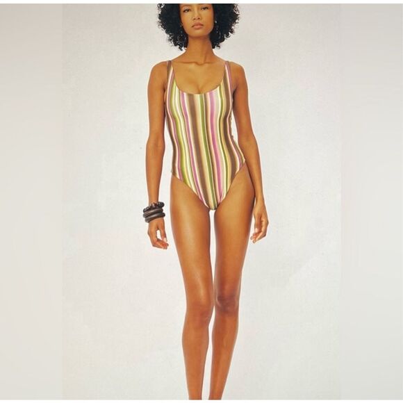 NWT Savannah Morrow Juno One Piece Swimsuit In Prism Size XXS $365 MSRP - Picture 2 of 9